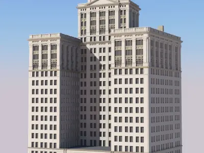 New Orleans Jazz Age Skyscrapers 3D print model