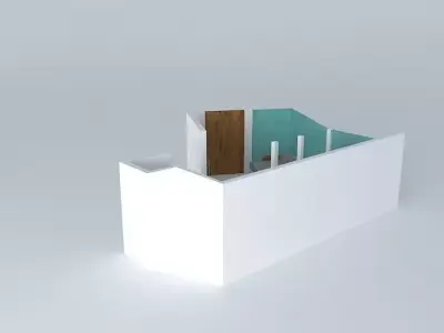sandraorkut room with door Free 3D model