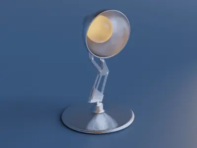 Pixar lamp rigged Low-poly 3D model