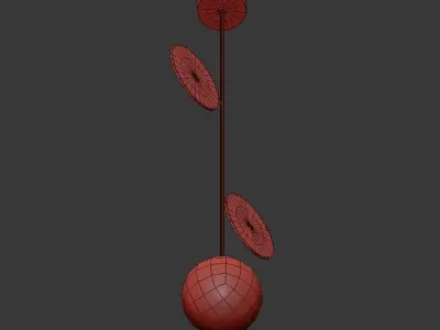 Areti Plates Pendant 3D model