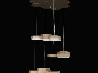 75022x Favo Lightstar Hanging Lamp 3D model