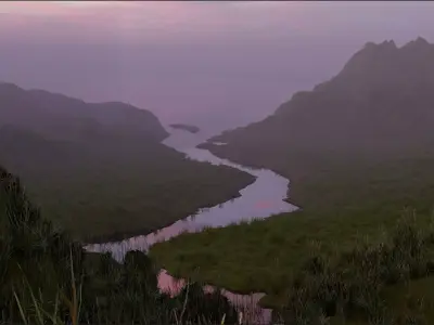 Valley Grassland 3D model