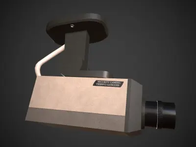 Security Camera Low-poly 3D model