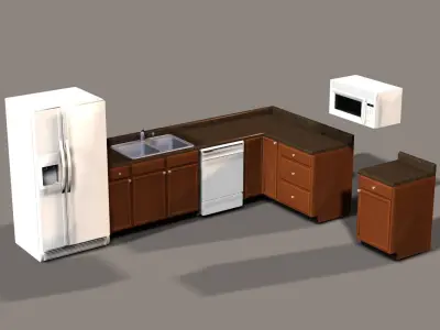 Kitchen Cabinets 3D model
