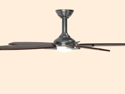 Low poly Ceiling fan 3D model