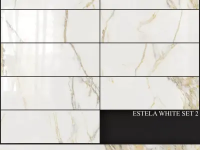 Yurtbay Seramik Estela White Set 2 3D model