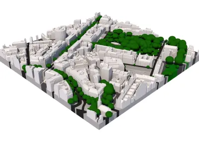 London city tile Level 2 block TQ3081 South East 3D model