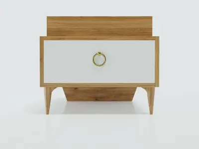 cabinet wardrobe with mirror doors 3D model