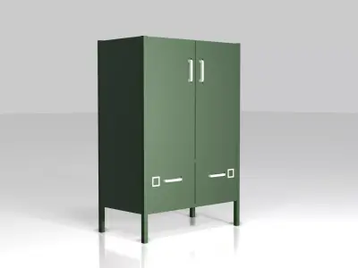 IDASEN  Cabinet with doors Free 3D model