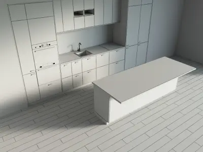 92-Kitchen8 texture 8 3D model