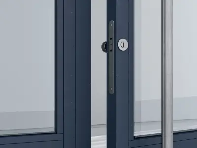Aluminium door 356 3D model