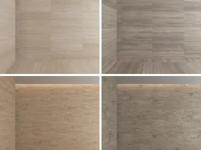 Travertine Porcelain tiles - set 04 Texture