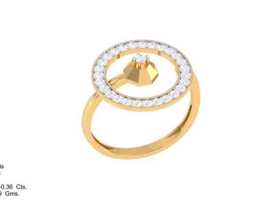 Delicate Ring - 44 3D print model