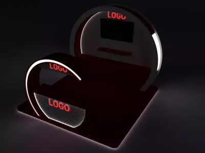 Booth Exhibition 3x3 3D model