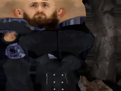 3D Scan Man Winter 005 3D model