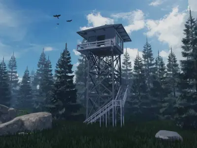 Firewatch Tower 3D model 3D model