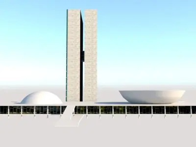 Congresso Nacional - Brasilia 3D model
