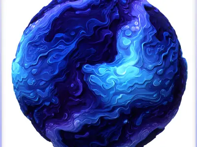  Stylized Water Seamless Texture Texture