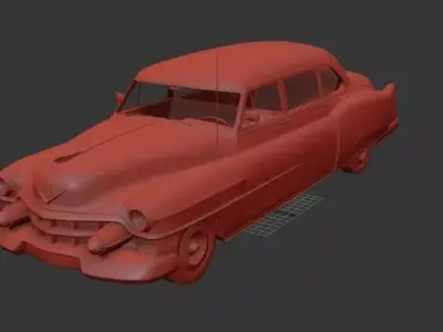 Cadillac 75 Mk4 sedan 1953 3D print model