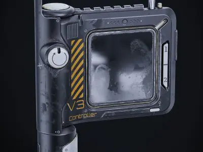 Sci-Fi Controller V3 Low-poly 3D model