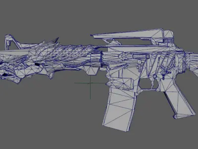 M4A1 Harmony Low-poly 3D model