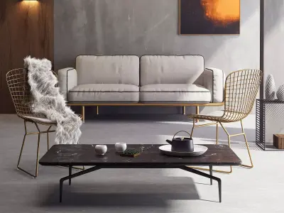 Living Room 092 3D model