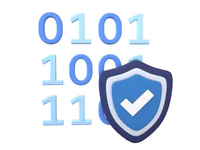 Data Protect Icon v1 002 Low-poly 3D model