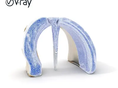 Waterfall Stone Arch Model Pack Low-poly 3D model