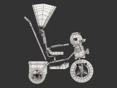 Duck Tricycle 3D model