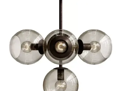 CEILING LIGHT SPHERE CUMULUS GLASS TOP 3D model