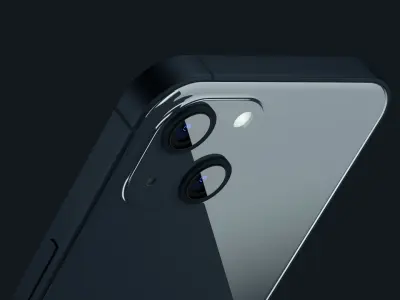 Apple iPhone 13 Midnight Pro Scene Low-poly 3D model