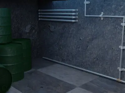 Tunnel Room 3D model