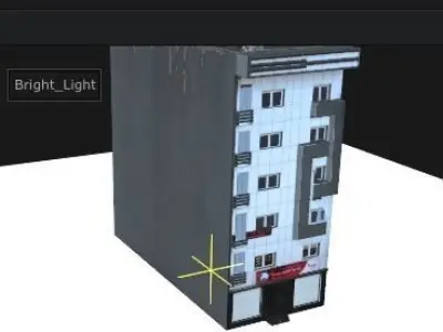 Modern White  flat  apartment  Free 3D model