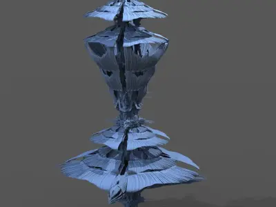 Palace Crystal Tower  Low-poly 3D model