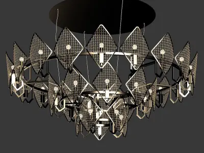 Baga chandelier model by Patrizia gargandi 3D model