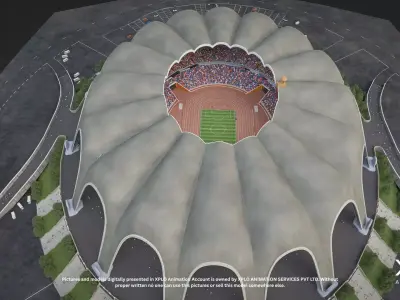 Rungrado 1st of May Stadium 3D Model High Quality 3D model