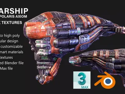 USTC Polaris Axiom - 4K-8K Materials 3D model