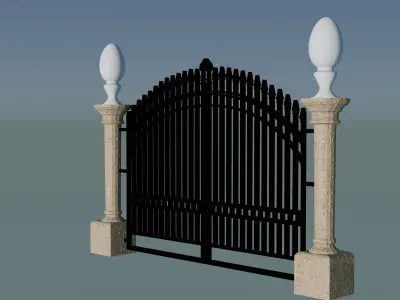 Classic Gate Door 3D print model