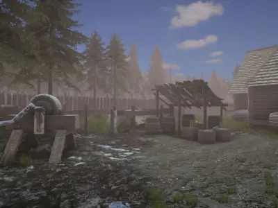 Viking Household 2 Low-poly 3D model