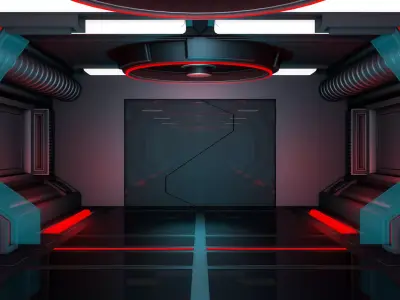 Sci Fi Corridor 3D model