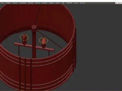 Hanswell Metal Table Lamp Low-poly 3D model