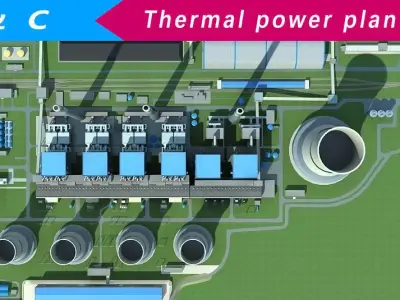 power plant 3D model