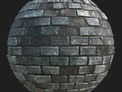 Brickwalls brick sphere 3D model