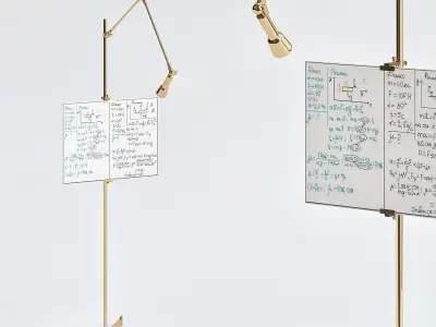 Aja Easel Floor Lamp Arteriors 3D model