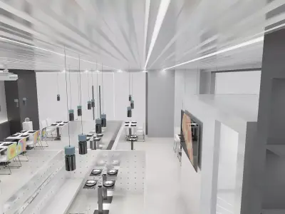 Pizza Restaurant 3D model