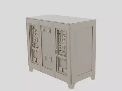Industrial Factory Control Panel Cabinet for 3D print 3D model