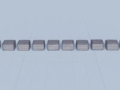 Stone Block Pack Vol 01 - Variant 01 Low-poly 3D model