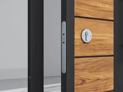 Aluminium door 65 3D model