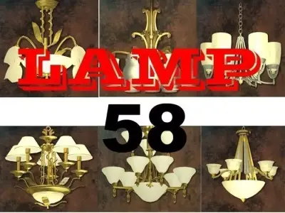 58 Classic Lamps Collection 3D model  3D model