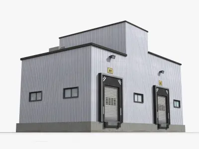 Factory x11 Low-poly 3D model purchase